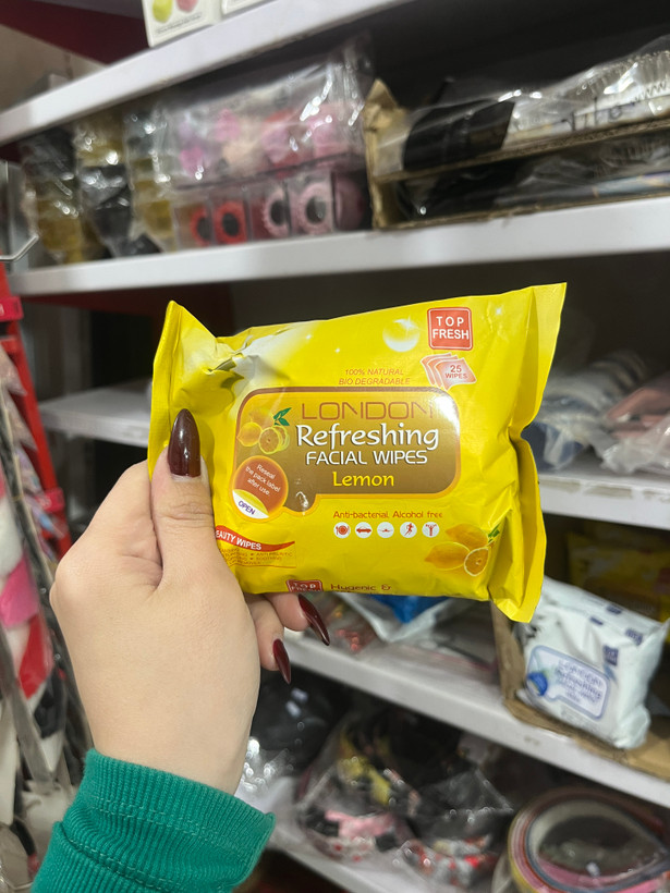 دستمال مرطوب ۲۵برگی سایز بزرگ ضد حساسیت