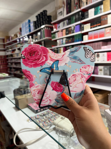 آینه پایه دار رومیزی طرح پروانه