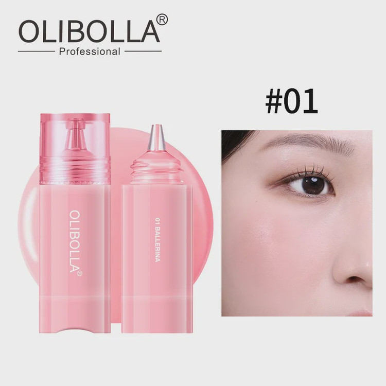 رژگونه مایع دکمه ای تیک تاکی اولیبولا OLIBOLLA کد 243 (جعبه دار)
