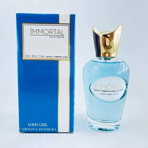 عطر ادکلن ادوپرفیوم زنانه IMMORTAL دونا 100 میل ماندگاری مناسب مشابه عطر گودگرل مشکی