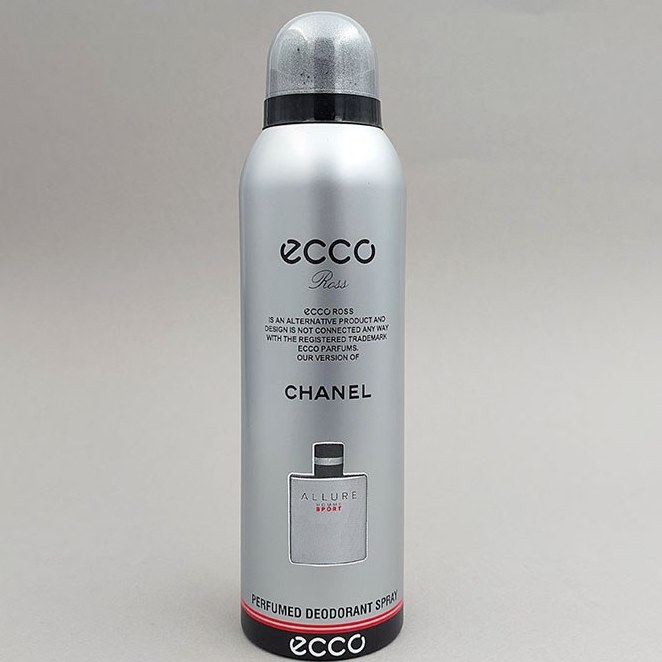 اسپری خوشبو کننده بدن اکو ecco مدل ALLURE HOMME SPORT حجم 200 میل