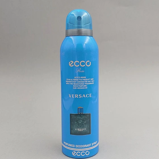 اسپری بدن مردانه اکو رز ecco ross مدل ورساچه اروس حجم۲۰۰ میل