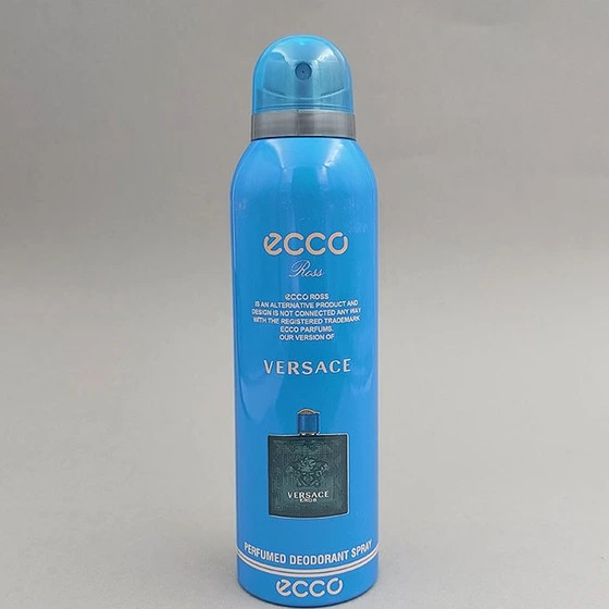 اسپری بدن مردانه اکو رز ecco ross مدل ورساچه اروس حجم۲۰۰ میل